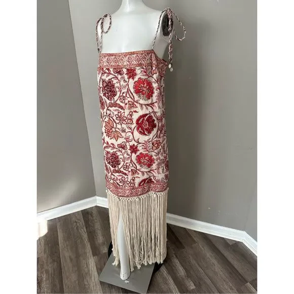 ZIMMERMANN Vitali Fringe Maxi Dress in Cotton - Picture 9 of 16